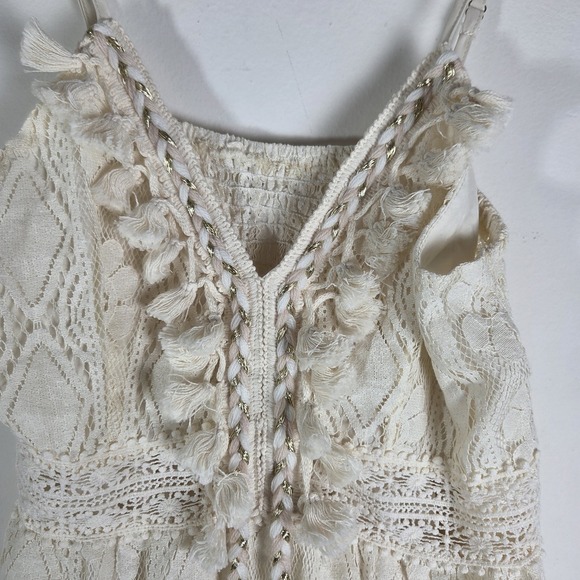 Cupshe NWT Crochet Dress Swim Coverup Boho Coquette Fairy Dainty Cream Medium - Picture 7 of 16